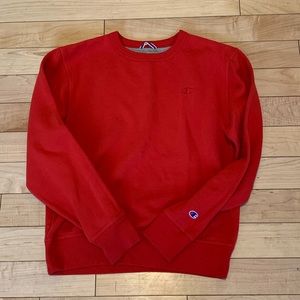 Red Champion Crewneck